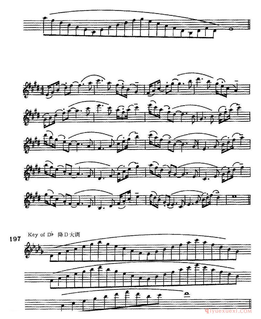 萨克斯练习曲[六音和弦-移调变奏]