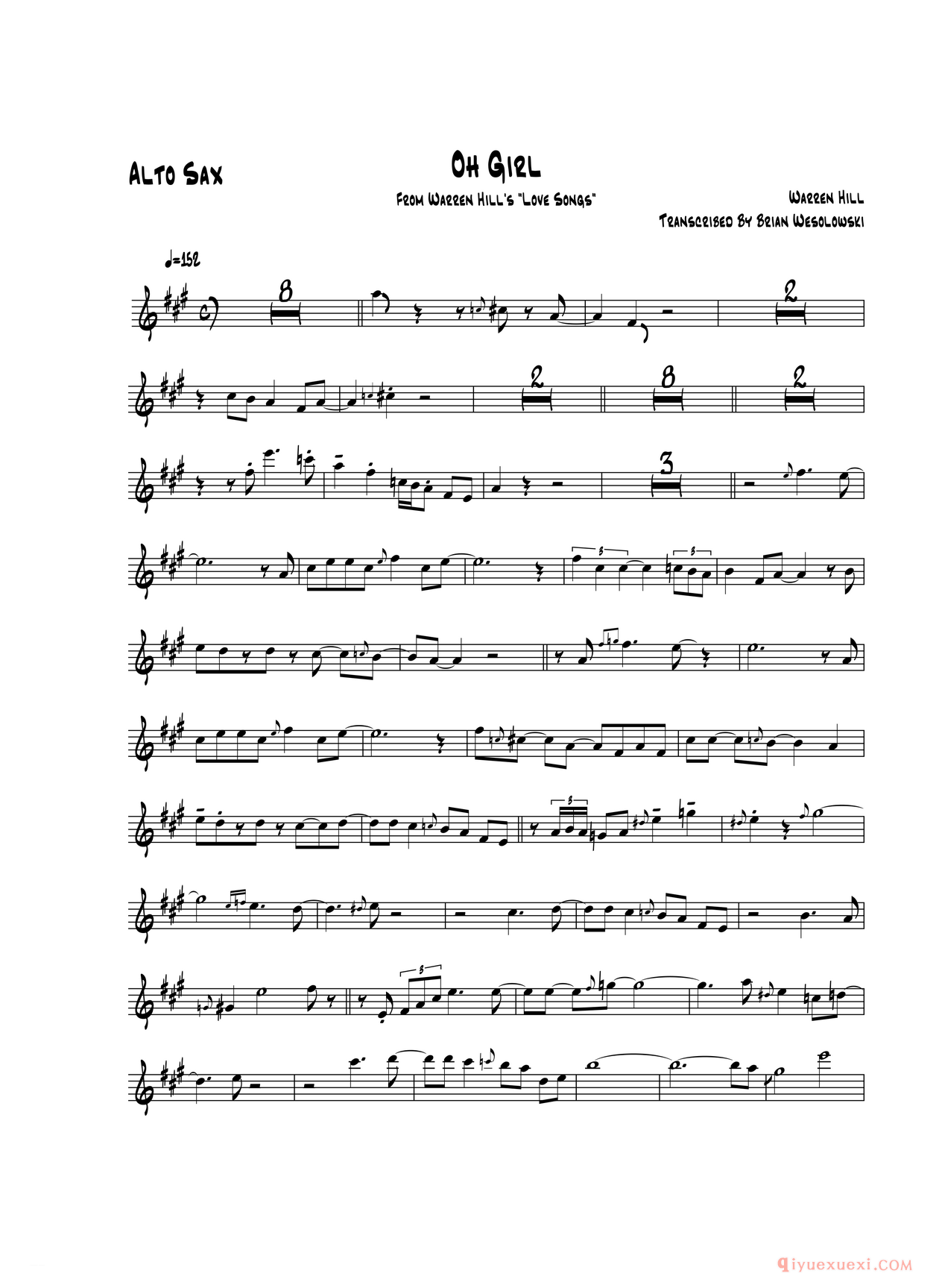 中音萨克斯[Oh Gir]