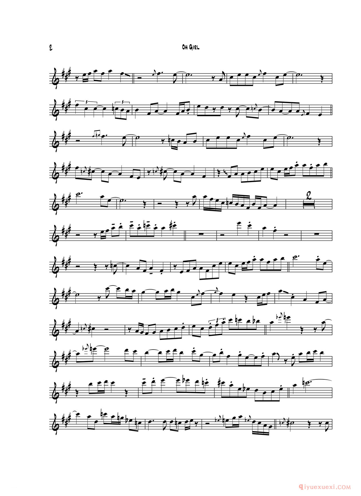 中音萨克斯[Oh Gir]