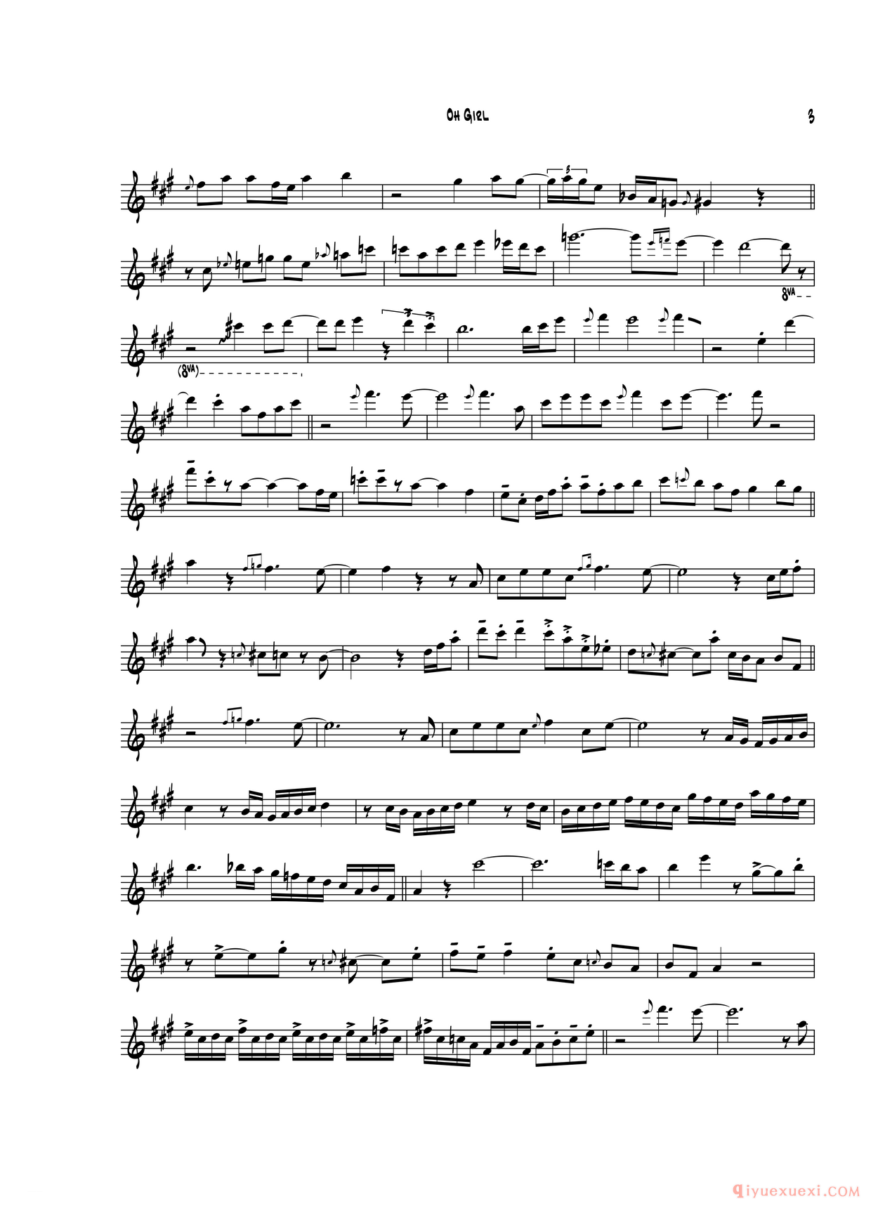 中音萨克斯[Oh Gir]