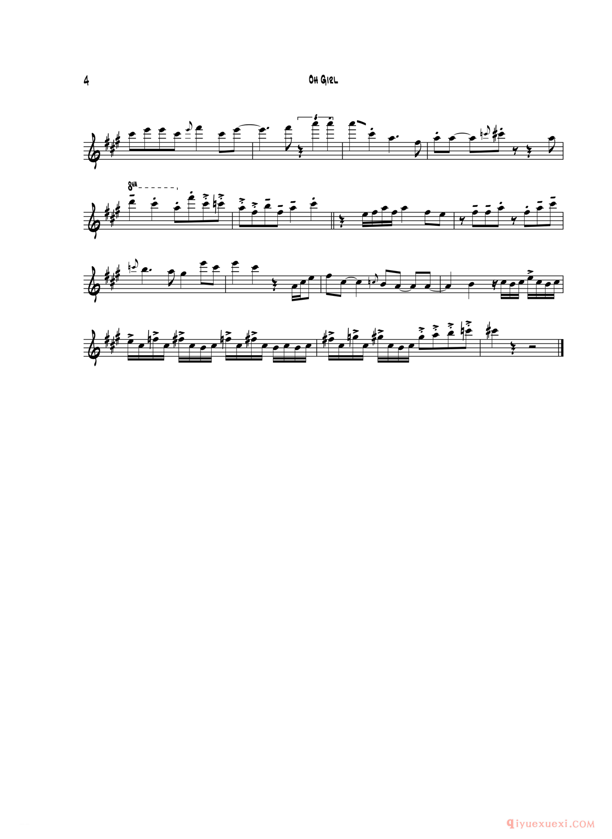 中音萨克斯[Oh Gir]