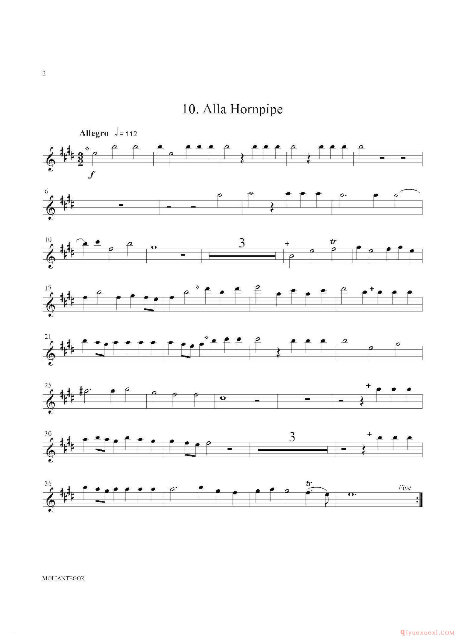 第一次中音萨克斯[Water Music/HWV.349 No.2]