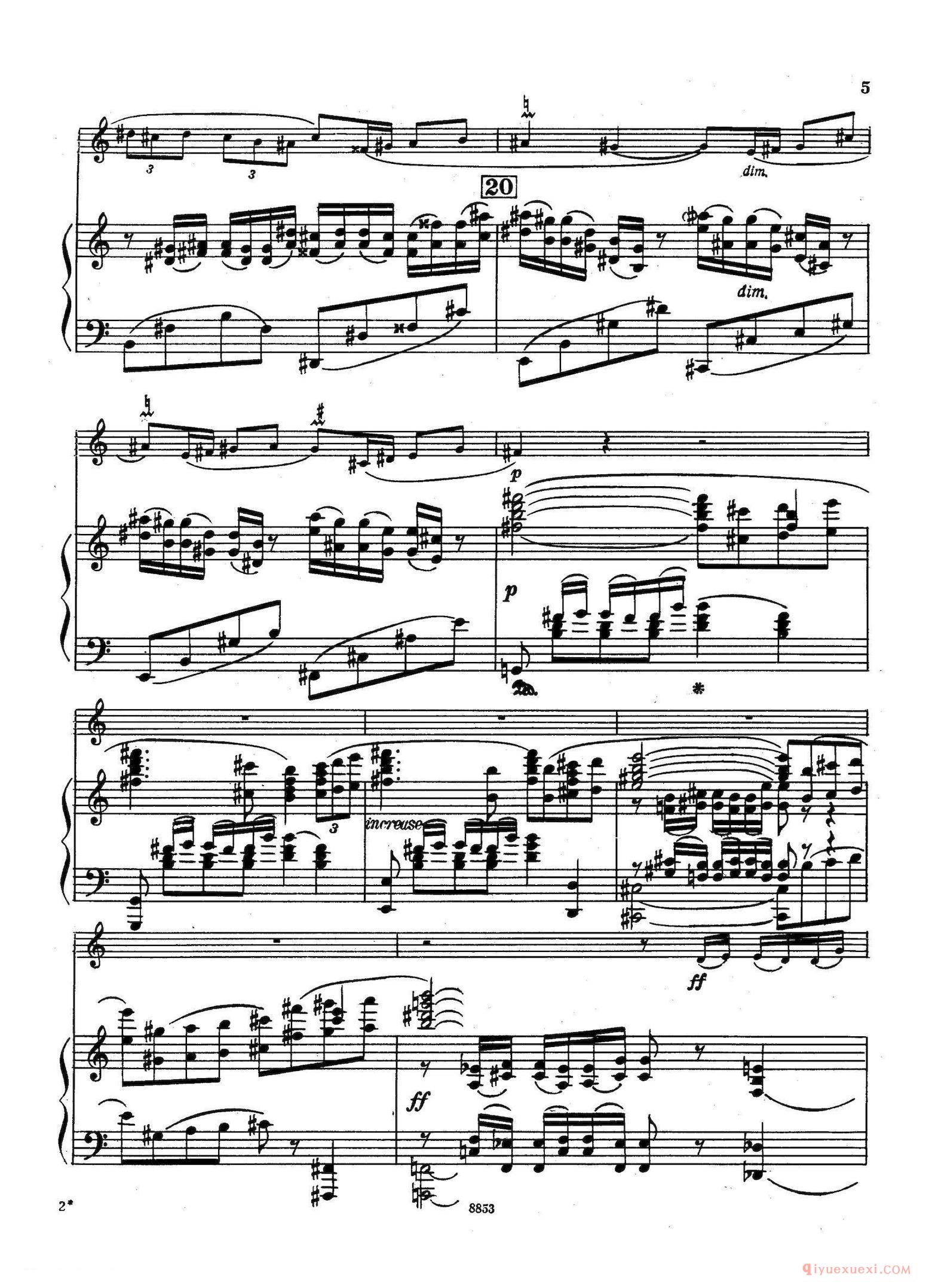 萨克斯谱[Sonata]萨克斯+钢琴伴奏