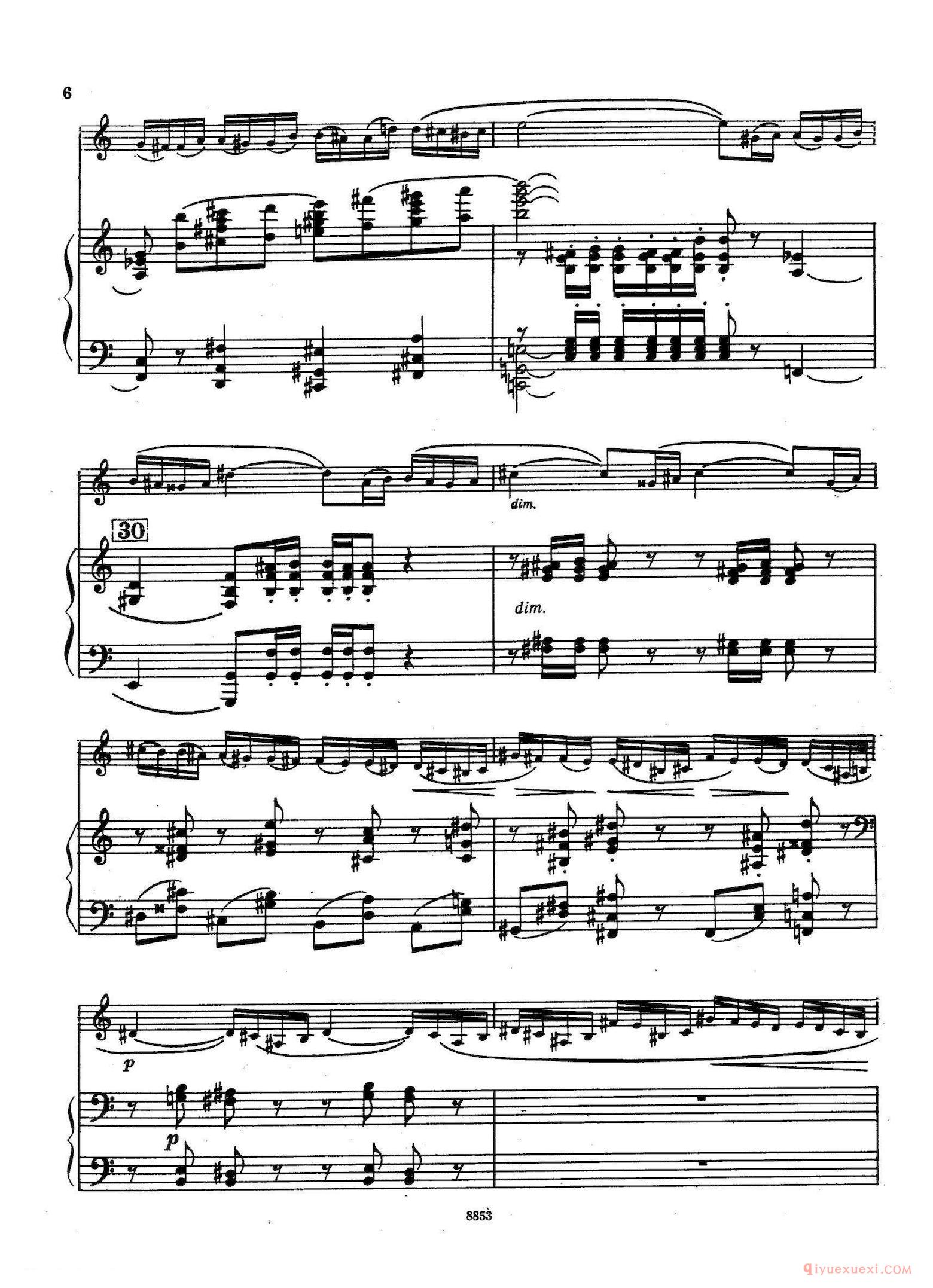萨克斯谱[Sonata]萨克斯+钢琴伴奏