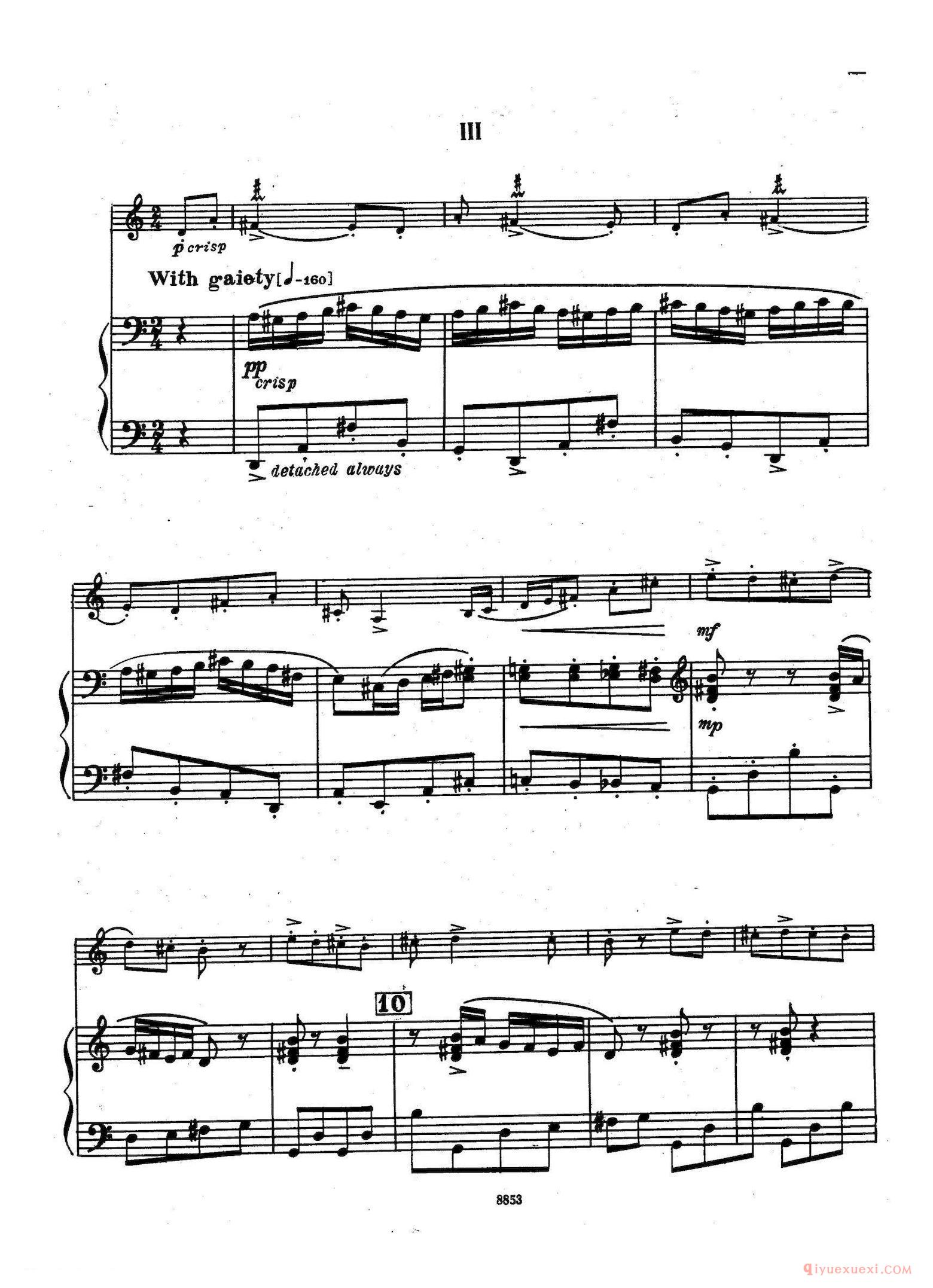萨克斯谱[Sonata]萨克斯+钢琴伴奏