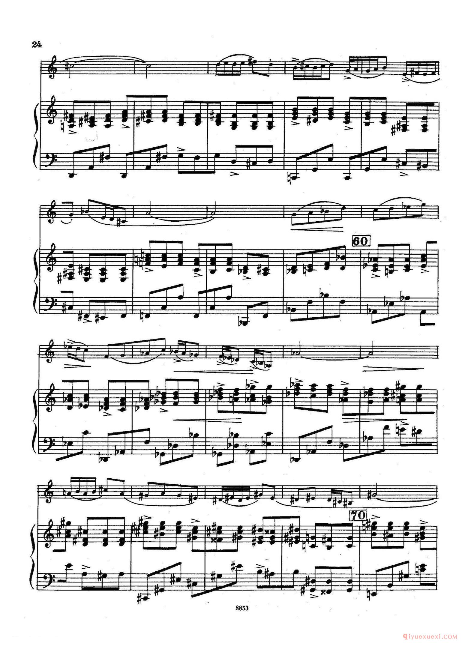 萨克斯谱[Sonata]萨克斯+钢琴伴奏