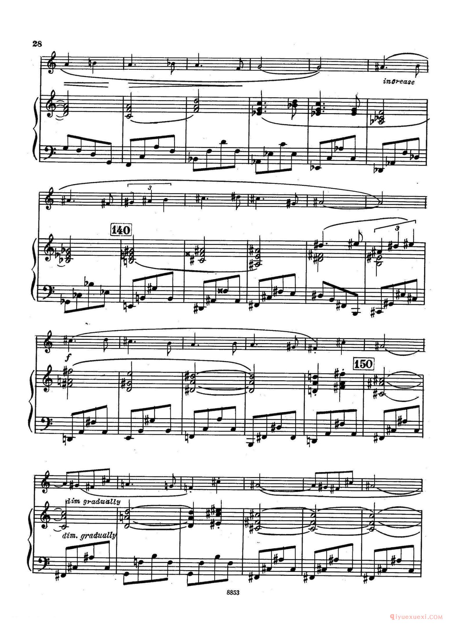 萨克斯谱[Sonata]萨克斯+钢琴伴奏