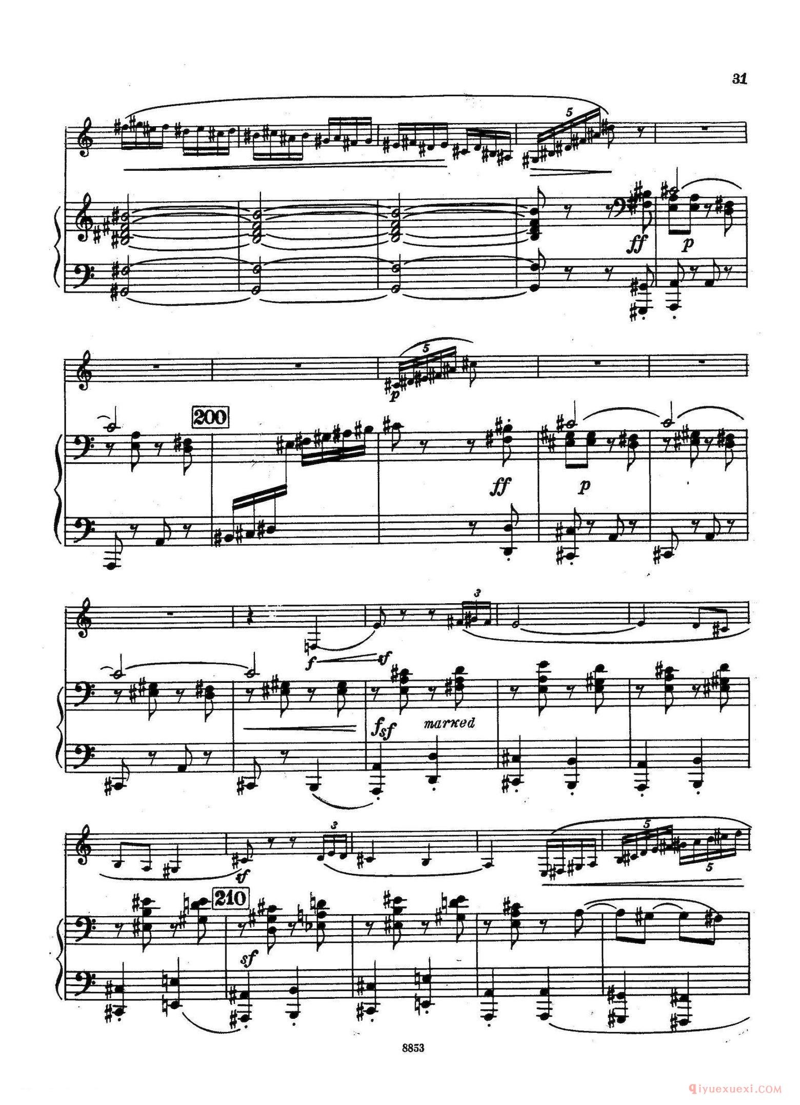 萨克斯谱[Sonata]萨克斯+钢琴伴奏