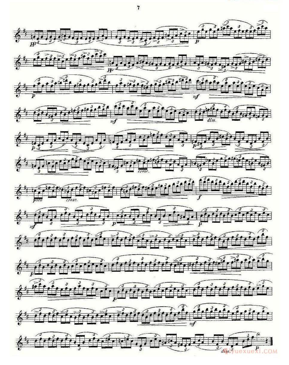 长笛谱网[24 instructive Uebungen.Op.30]五线谱