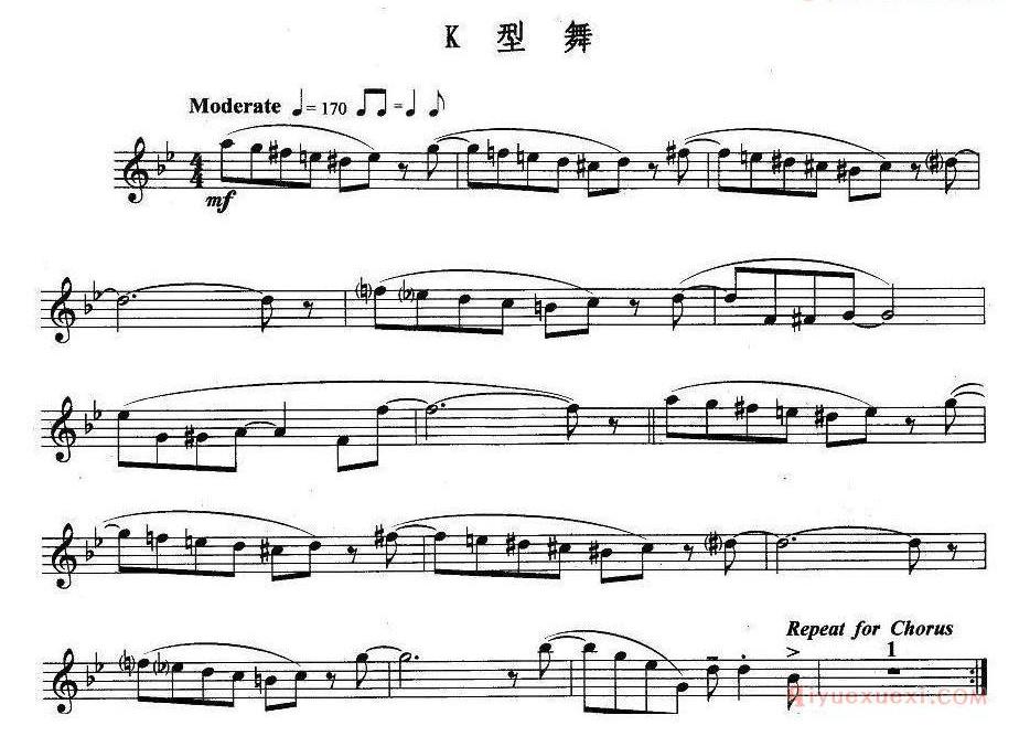 长笛乐谱[K型舞]五线谱