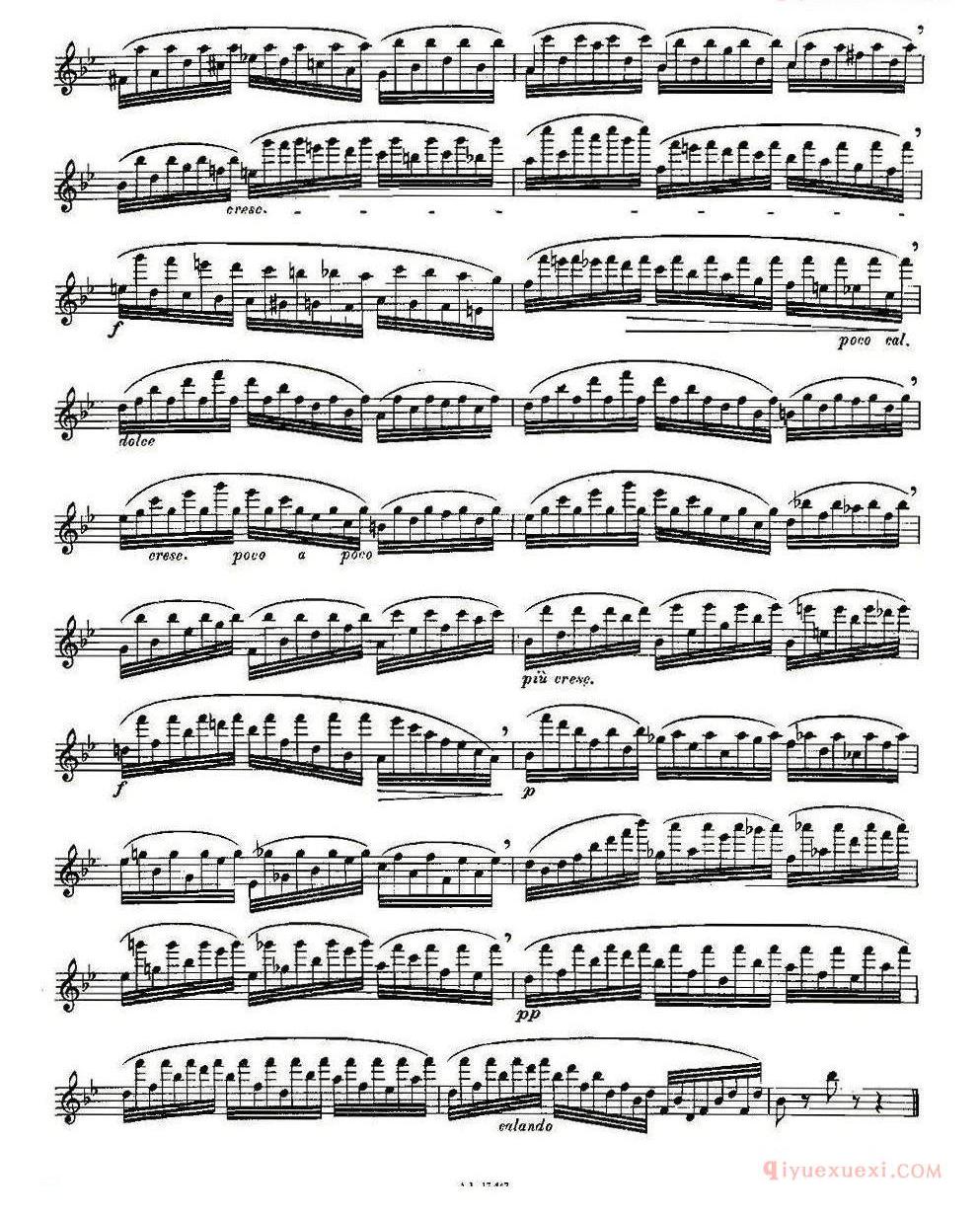 长笛乐谱[Moyse-25 Studies after Czerny flute/25首改编自车尔尼作品的练习曲]五线谱