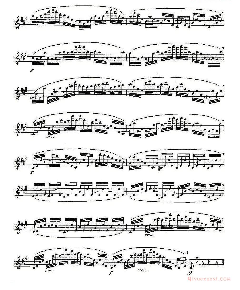 长笛乐谱[Moyse-25 Studies after Czerny flute/25首改编自车尔尼作品的练习曲]五线谱