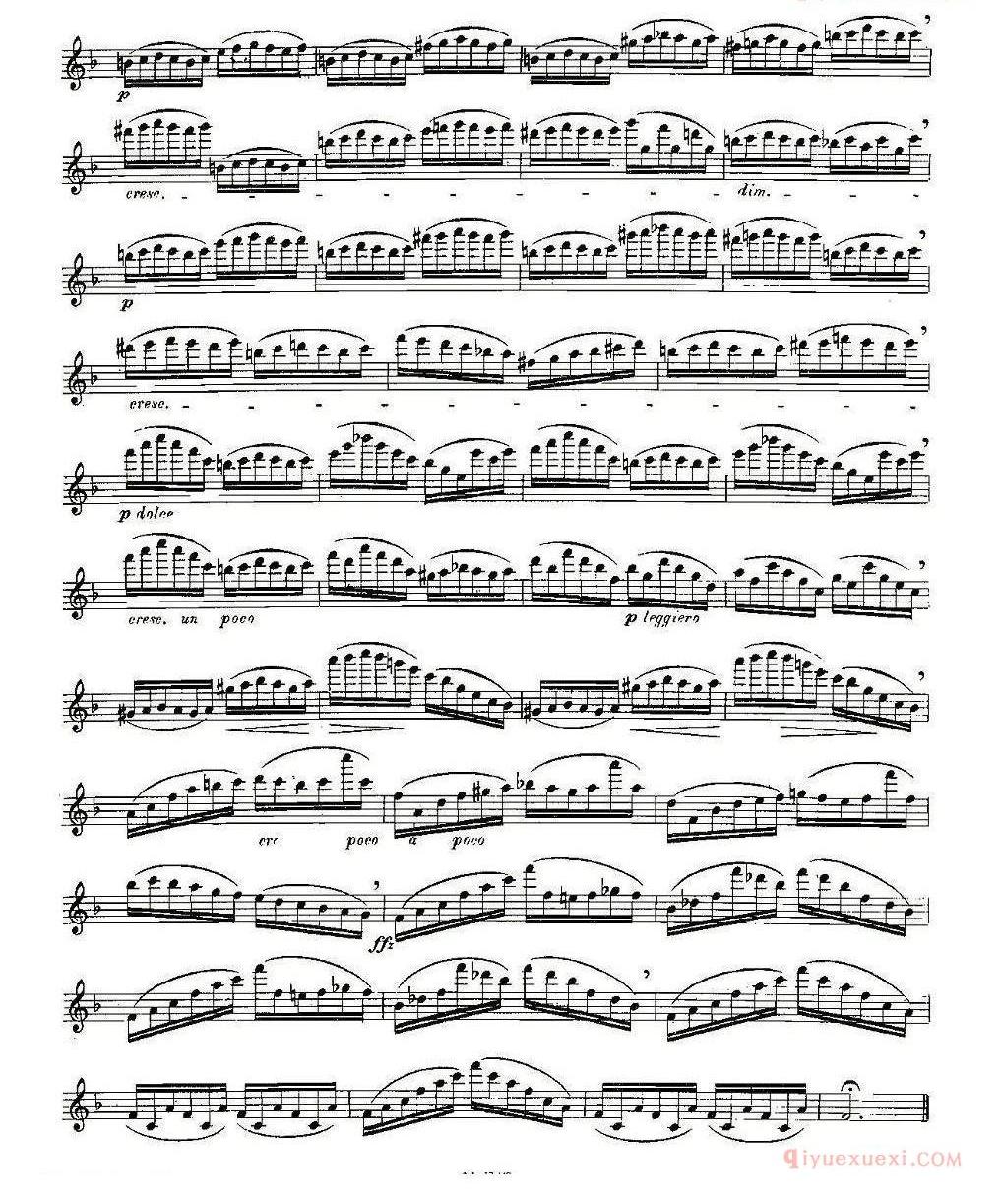 长笛乐谱[Moyse-25 Studies after Czerny flute/25首改编自车尔尼作品的练习曲]五线谱