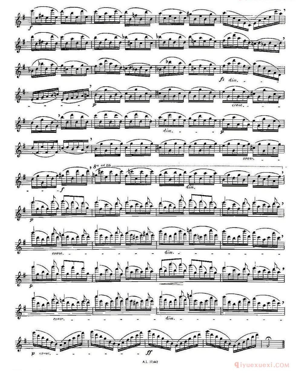 长笛乐谱[Moyse-25 Studies after Czerny flute/25首改编自车尔尼作品的练习曲]五线谱