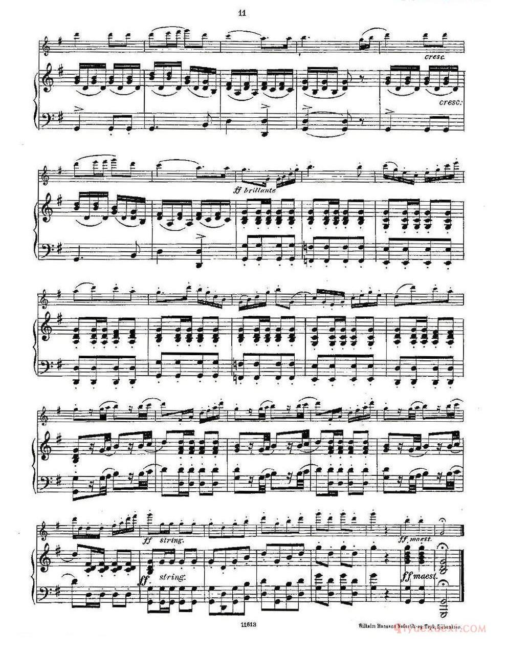 长笛乐谱[Opern-Transcriptionen.Op.45-1/长笛+钢琴伴奏]五线谱