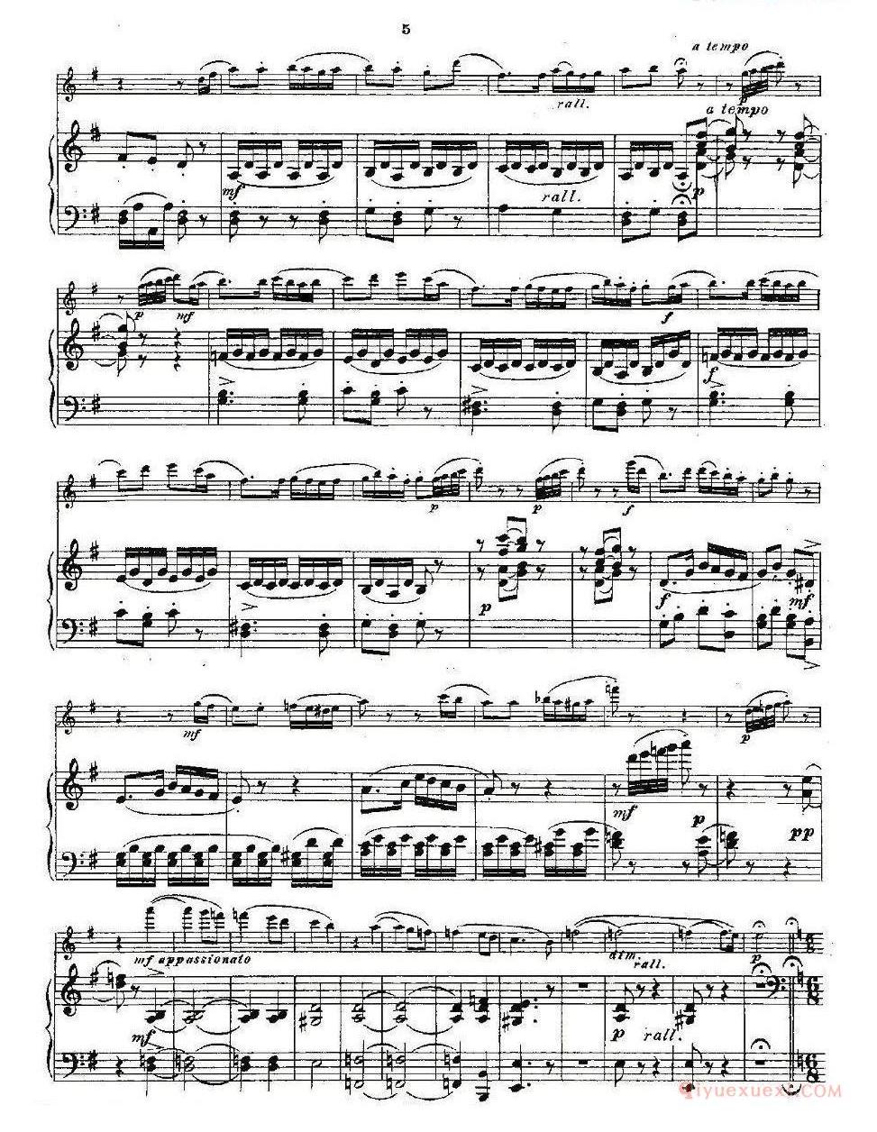 长笛乐谱[Opern-Transcriptionen.Op.45-8/长笛+钢琴伴奏]五线谱