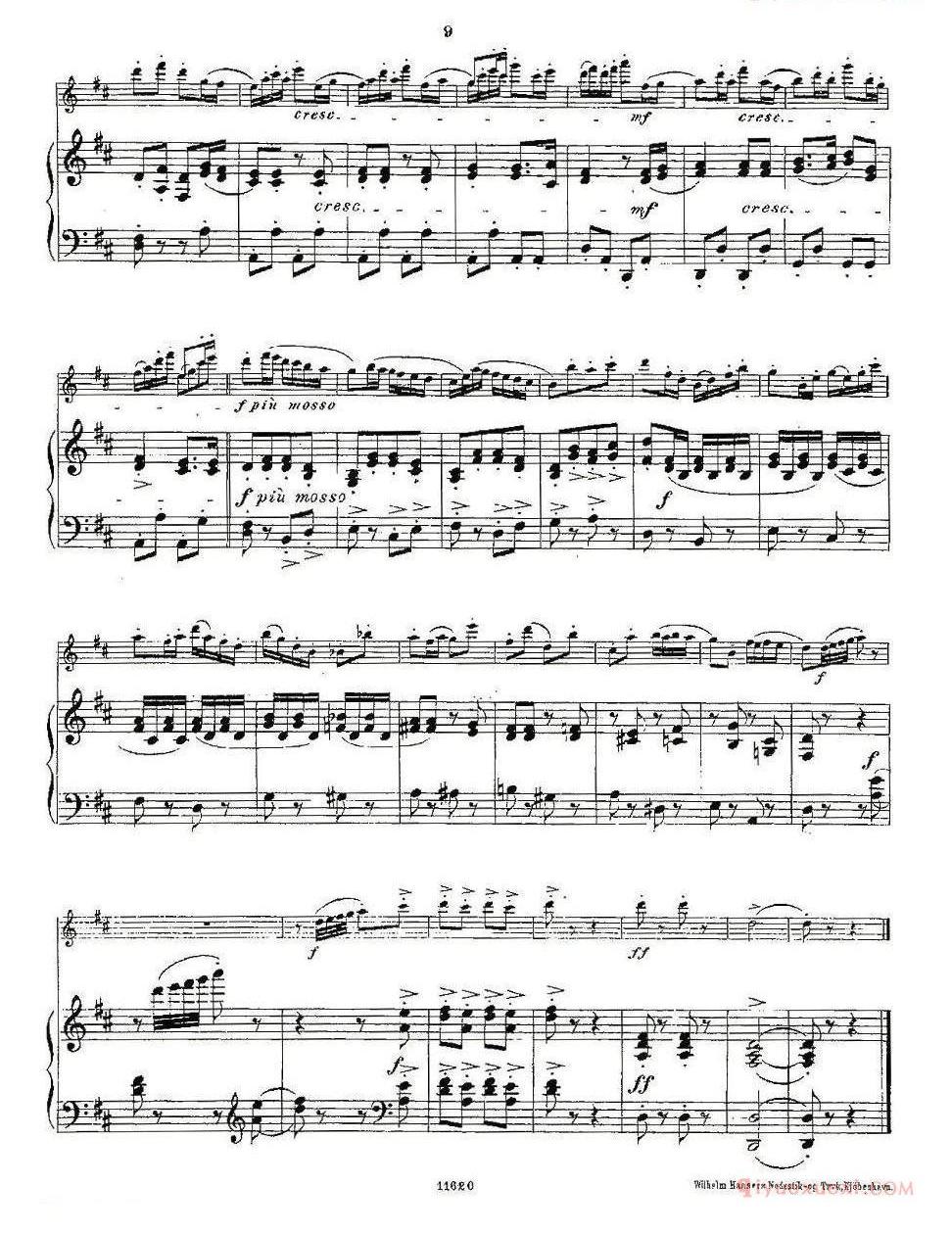 长笛乐谱[Opern-Transcriptionen.Op.45-8/长笛+钢琴伴奏]五线谱