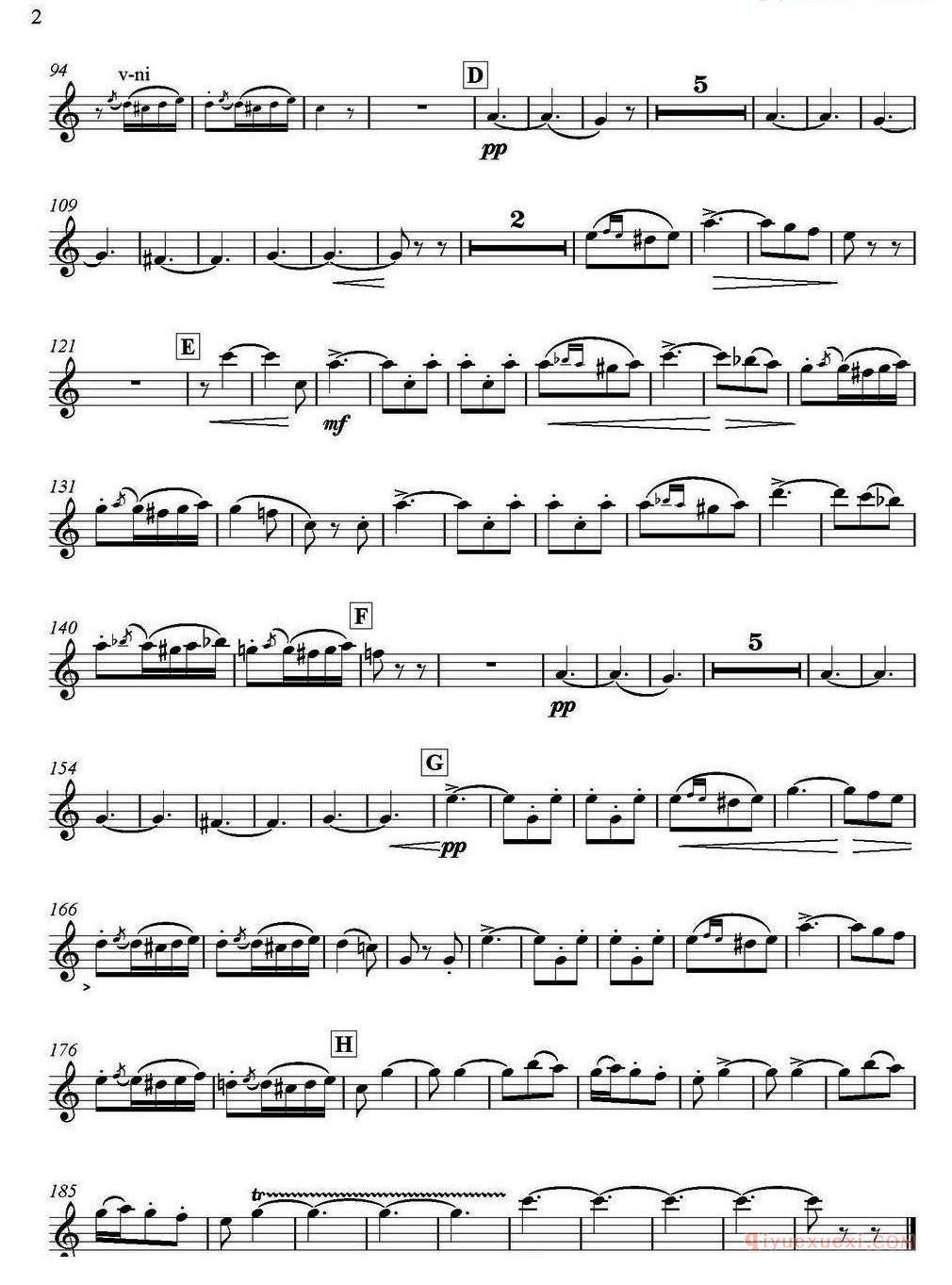 单簧管谱[Brindisi Traviata/饮酒歌/管弦乐]单簧管分谱