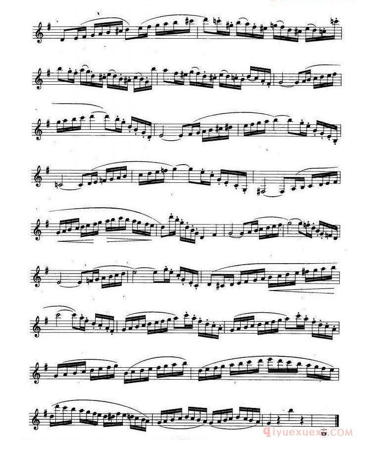 单簧管乐谱[单簧管考级教材·第六级]