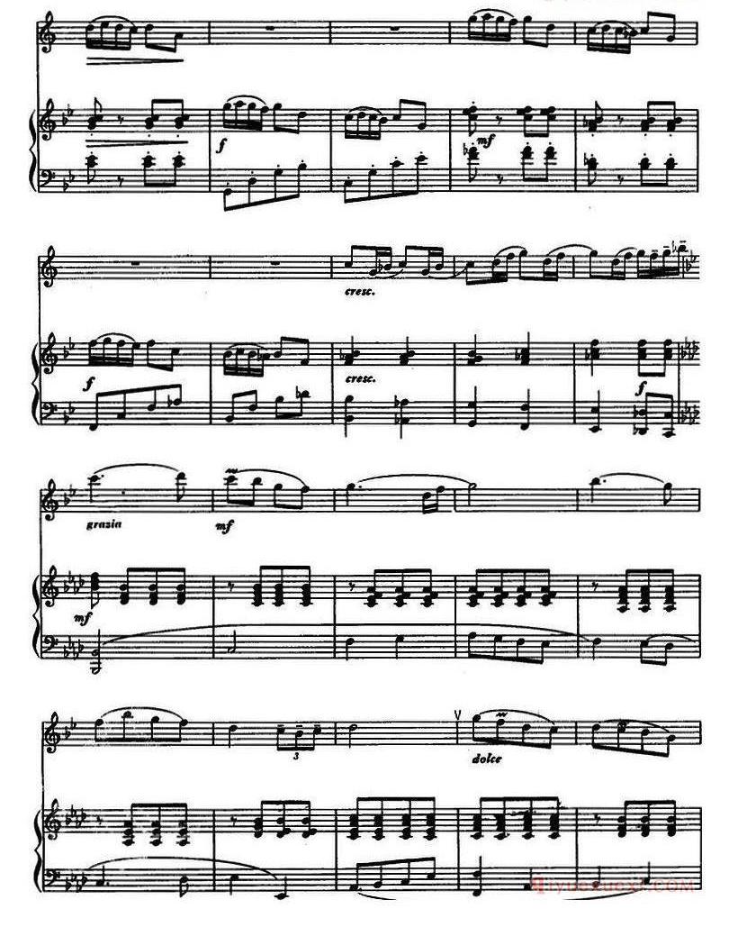 单簧管乐谱[迎新春舞曲]单簧管+钢琴伴奏