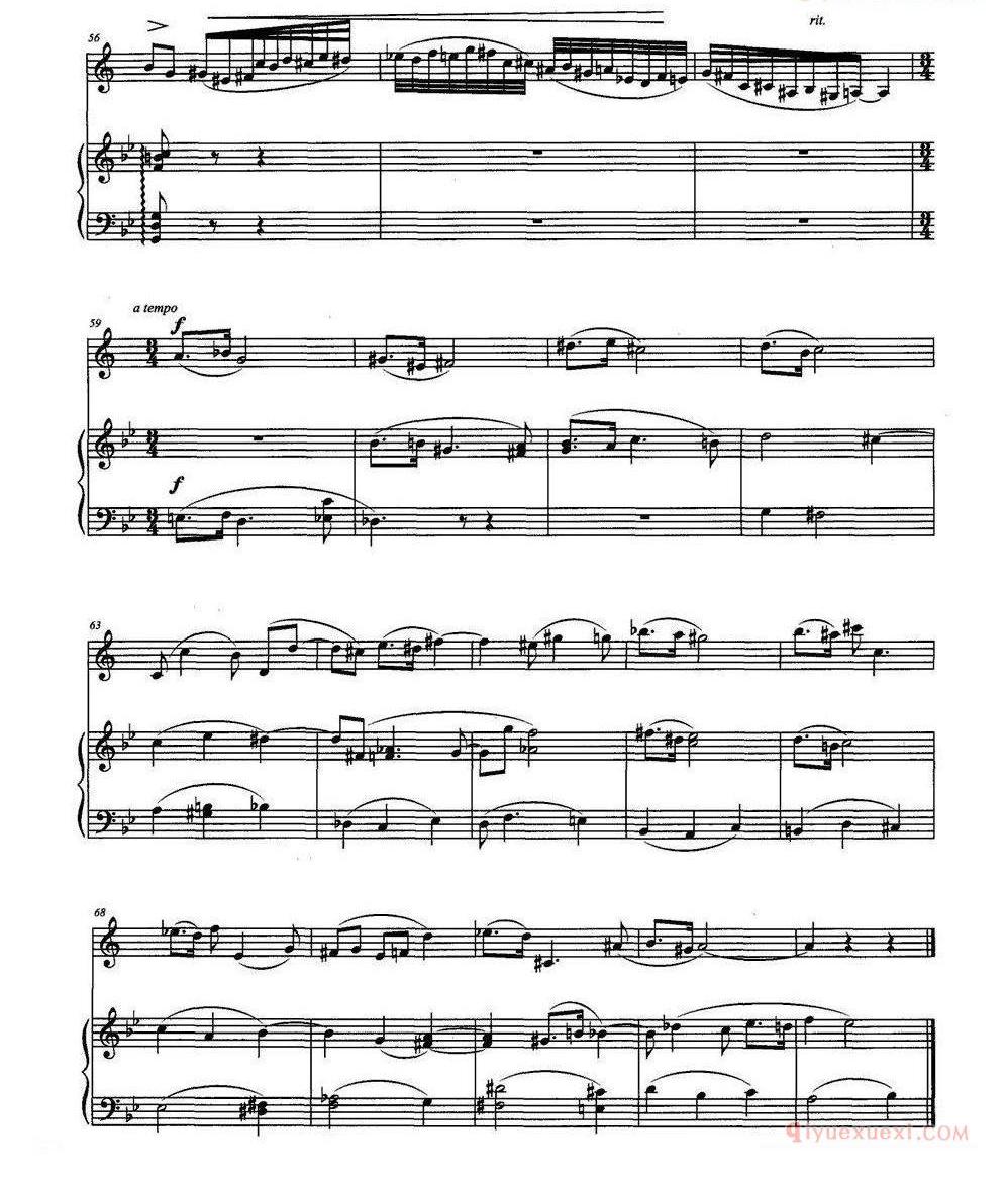 单簧管乐谱[翳]单簧管+钢琴