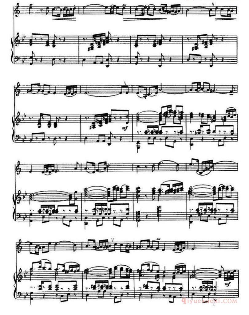 单簧管乐谱[协奏曲“帕米尔之音”第一乐章]单簧管+钢琴伴奏