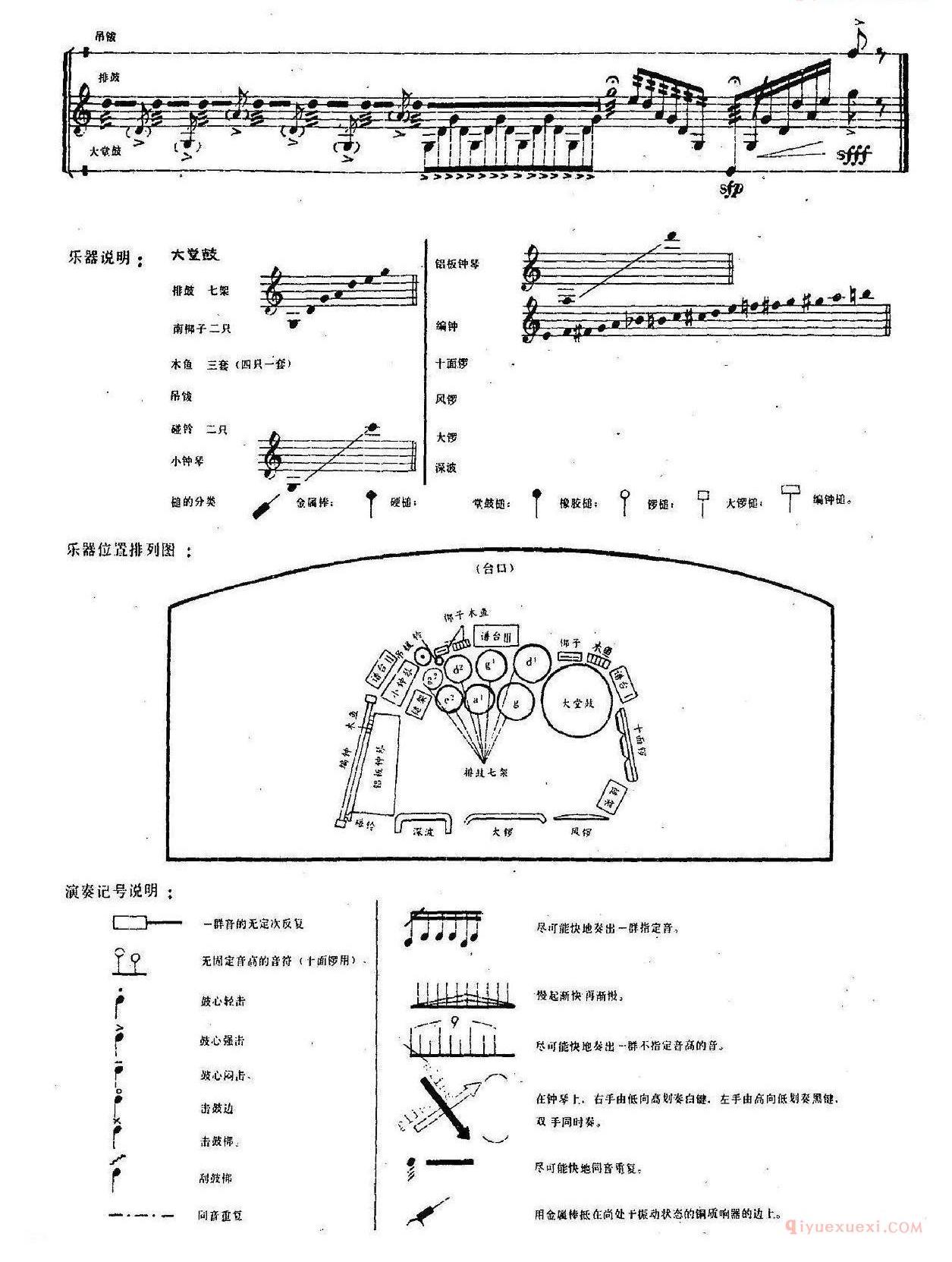 爵士鼓谱_钟鼓乐三折：旄_组合打击乐