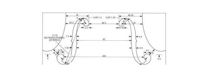 斯特拉迪瓦里 1734年 中提琴『Gibson』制作图纸
