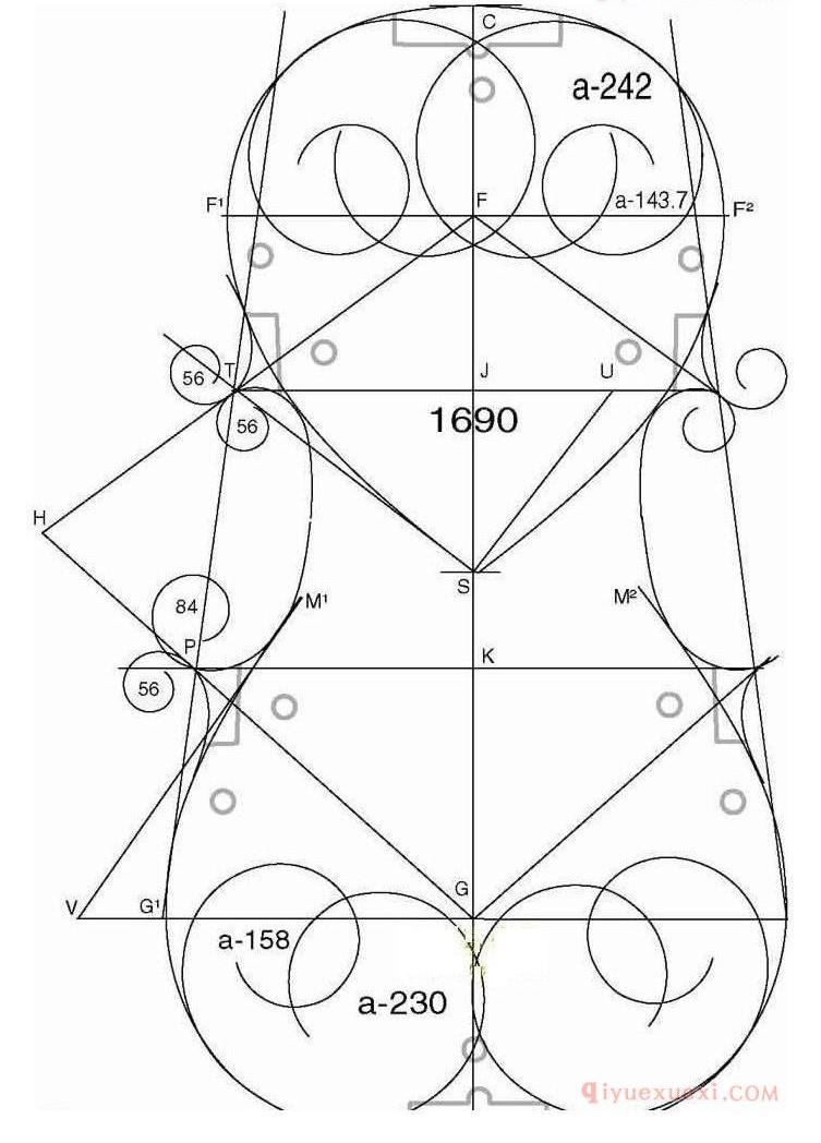 安东尼奥·斯特拉迪瓦里 小提琴,中提琴,大提琴,内模具图纸大全