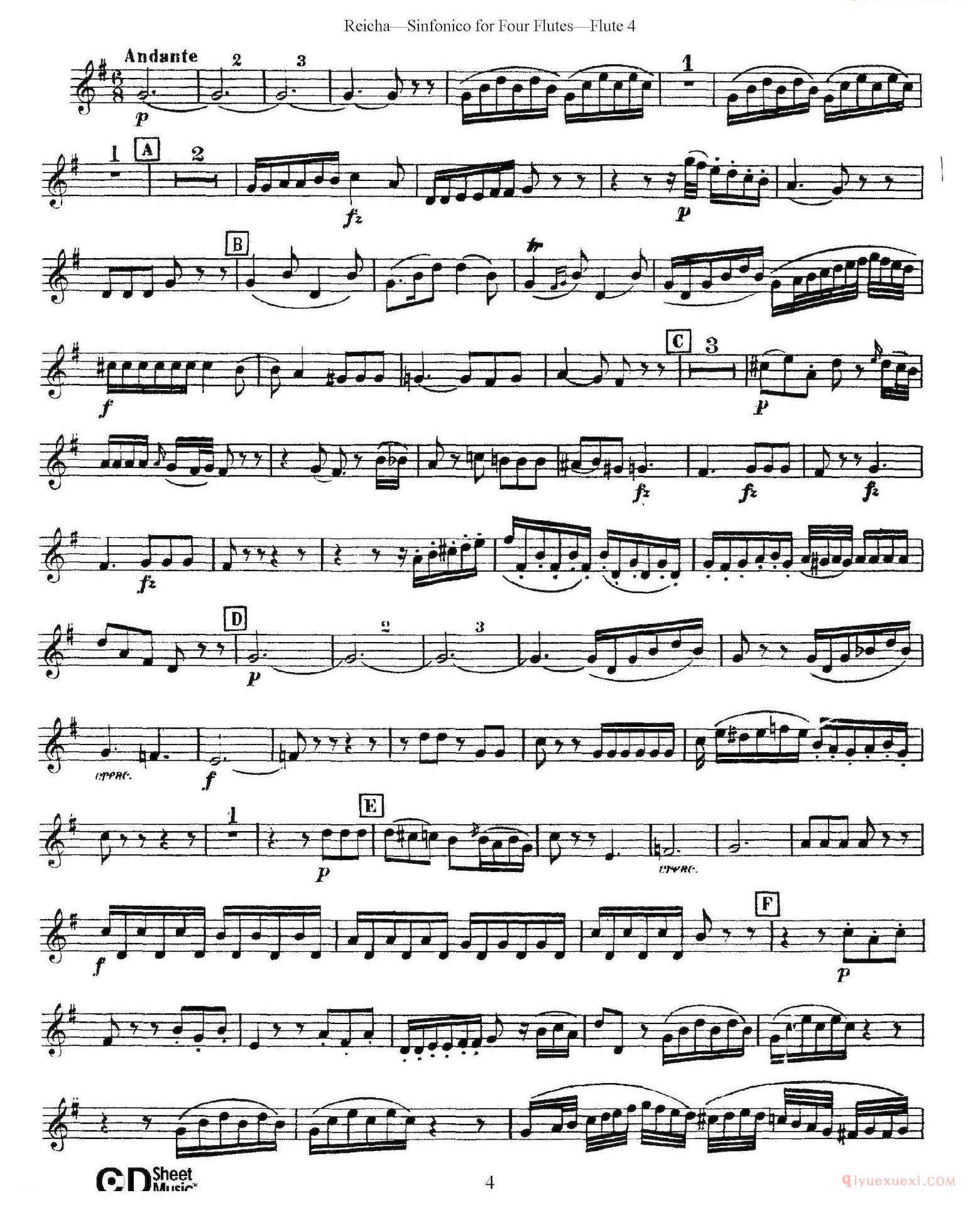 瑞查长笛四重奏（Flute 3） 