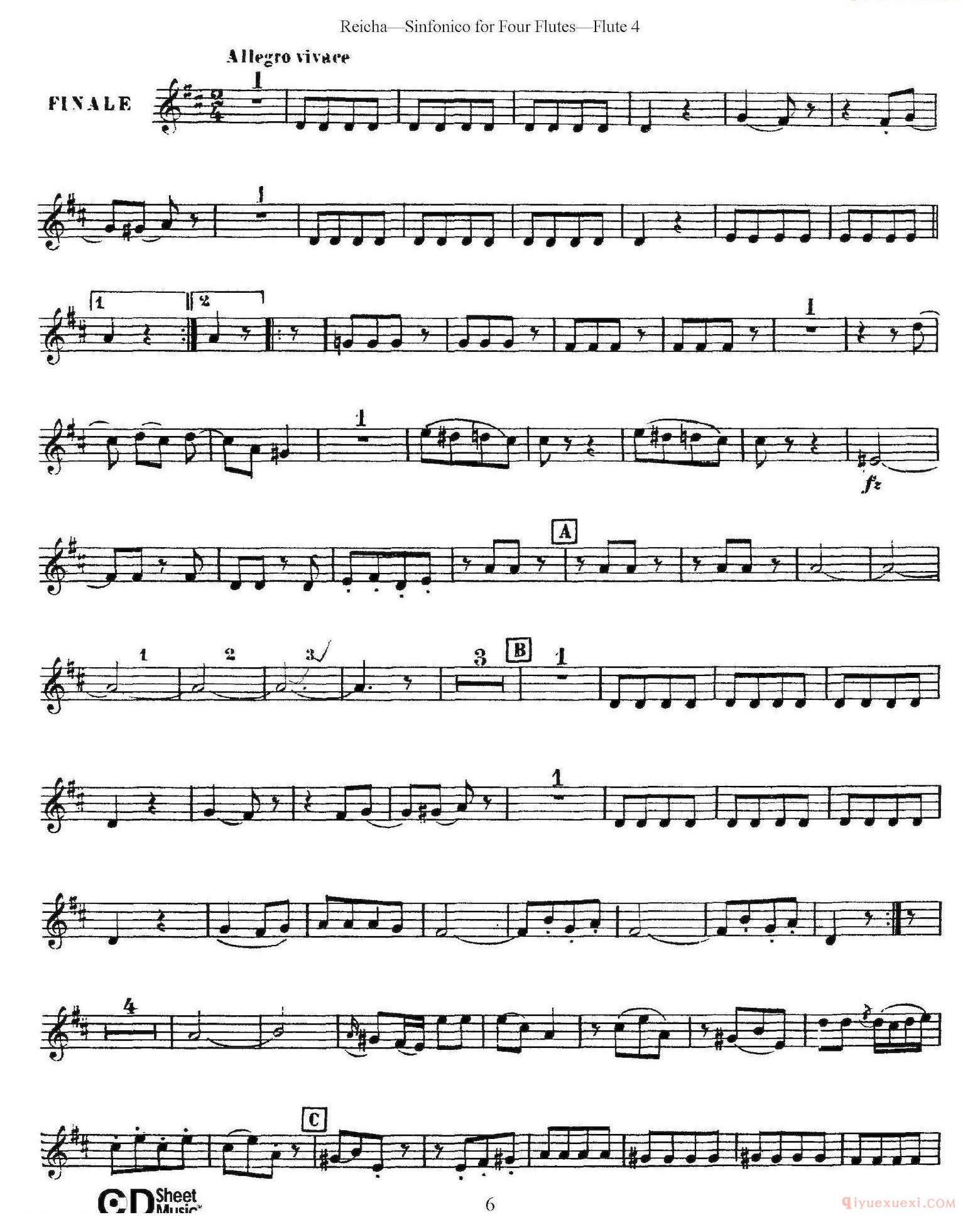 瑞查长笛四重奏（Flute 3） 