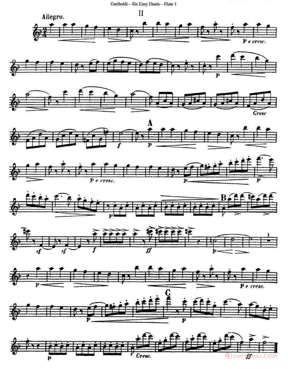 六首简易二重奏作品145号
