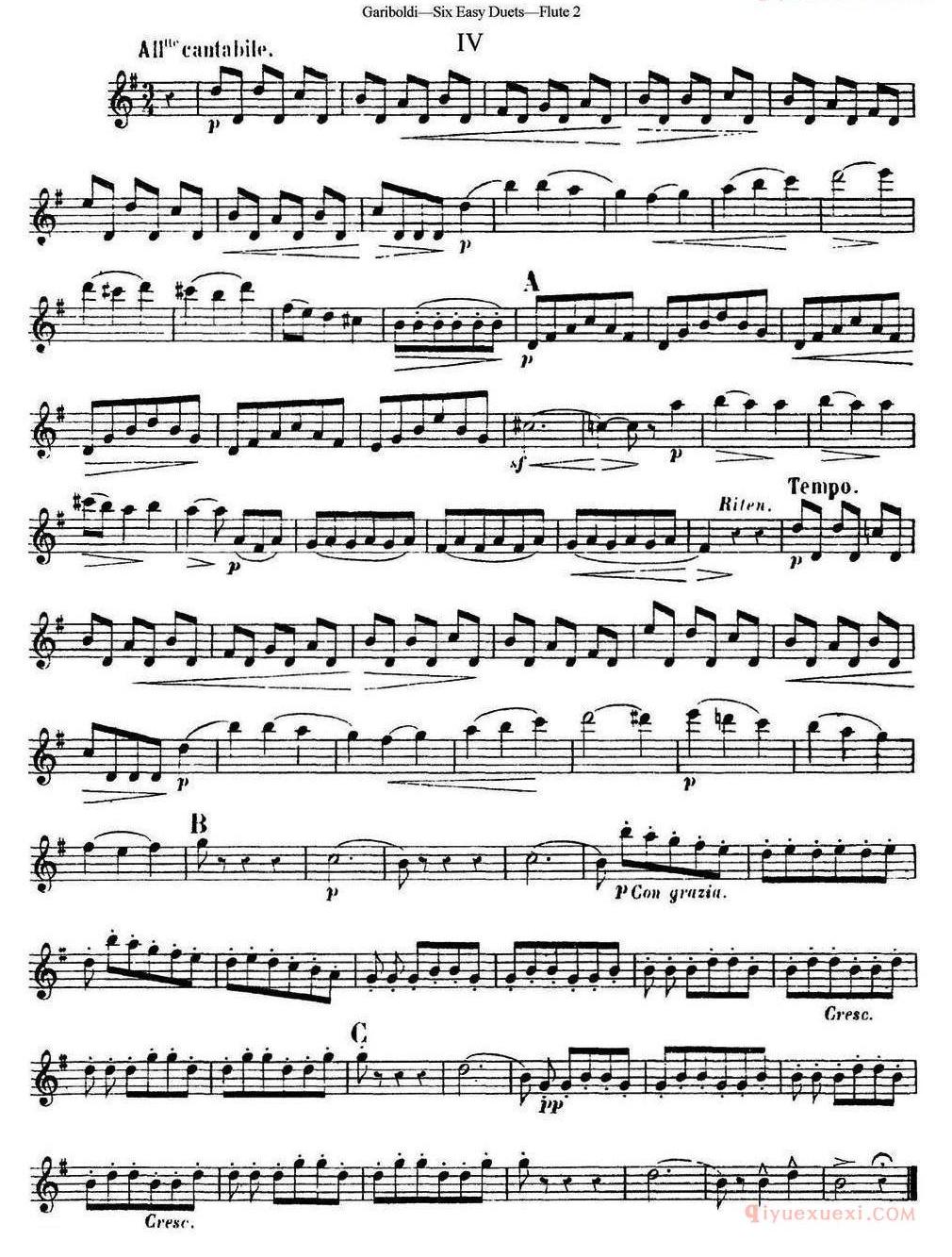 六首简易二重奏作品145号