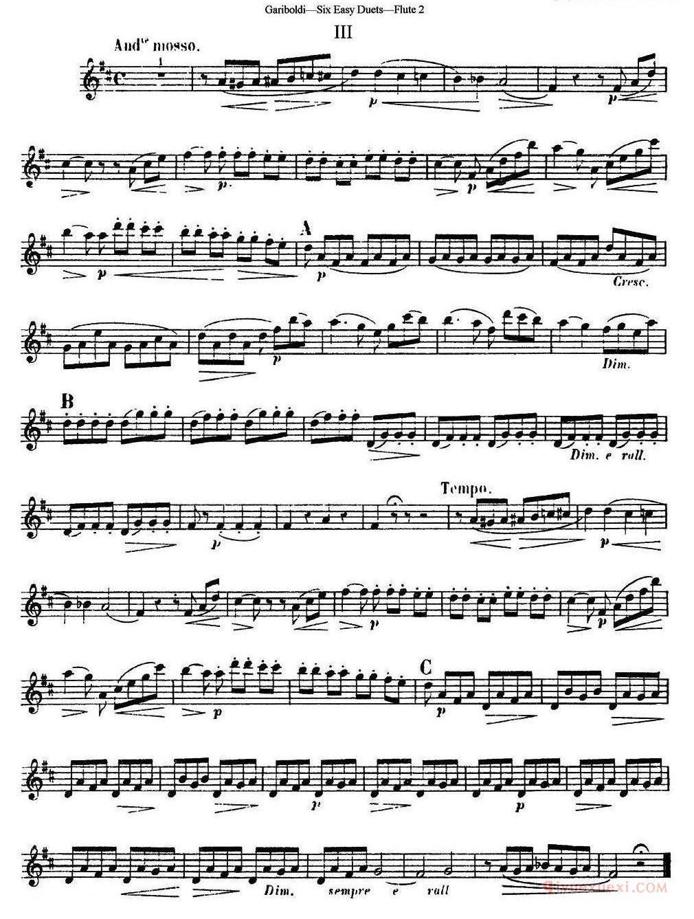 六首简易二重奏作品145号