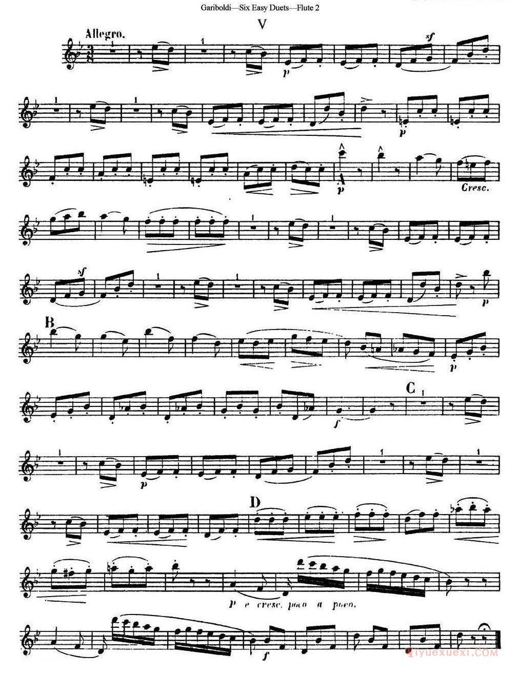 六首简易二重奏作品145号