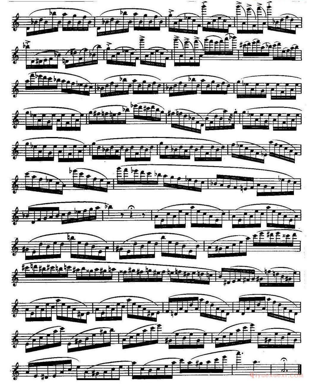 柯勒长笛练习曲作品33号