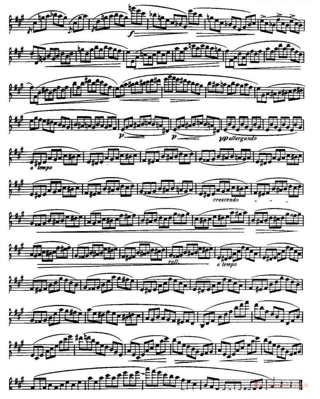 柯勒长笛练习曲作品33号