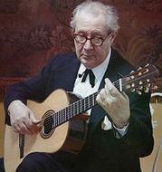 西班牙著名吉他大师安德列斯 塞戈维亚（Andres Segovia）