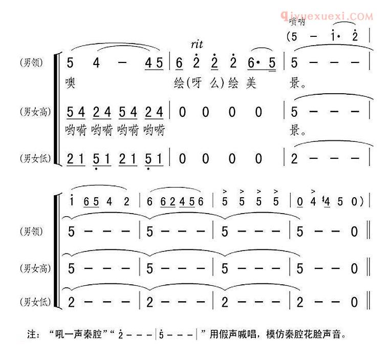 合唱乐谱[宁夏人/音乐电视片宁夏好风光插曲]简谱