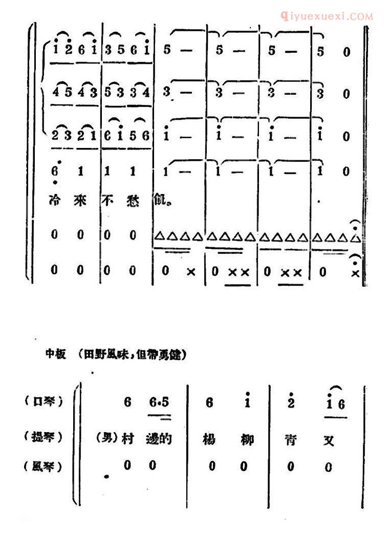 合唱谱[生产大合唱/二幕活报型歌剧]简谱