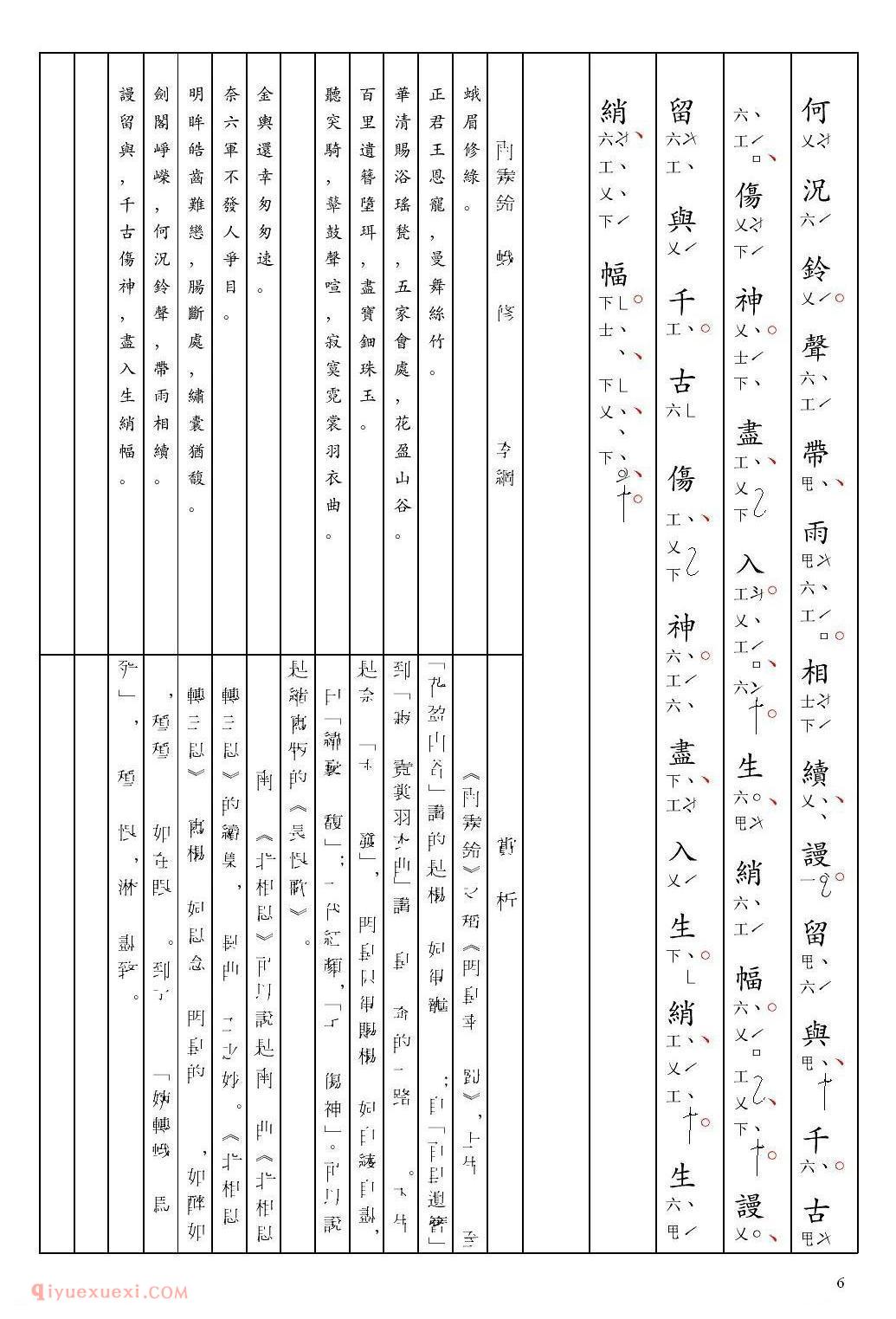 南音工X谱[雨霖铃 峨眉修绿 李纲  北相思]简谱