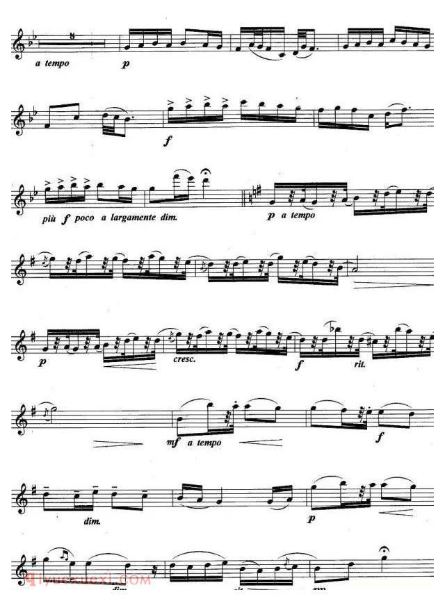 德沃夏克：幽默曲 两个版本小提琴曲谱