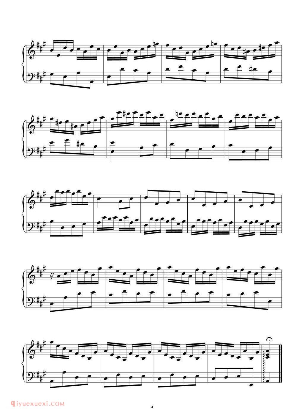 竖琴独奏谱《托卡塔/Paradisi Toccata from Sonata in A》帕拉迪西