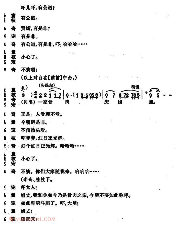 昆曲[奇双会·哭监、写状、三拉团圆 ]