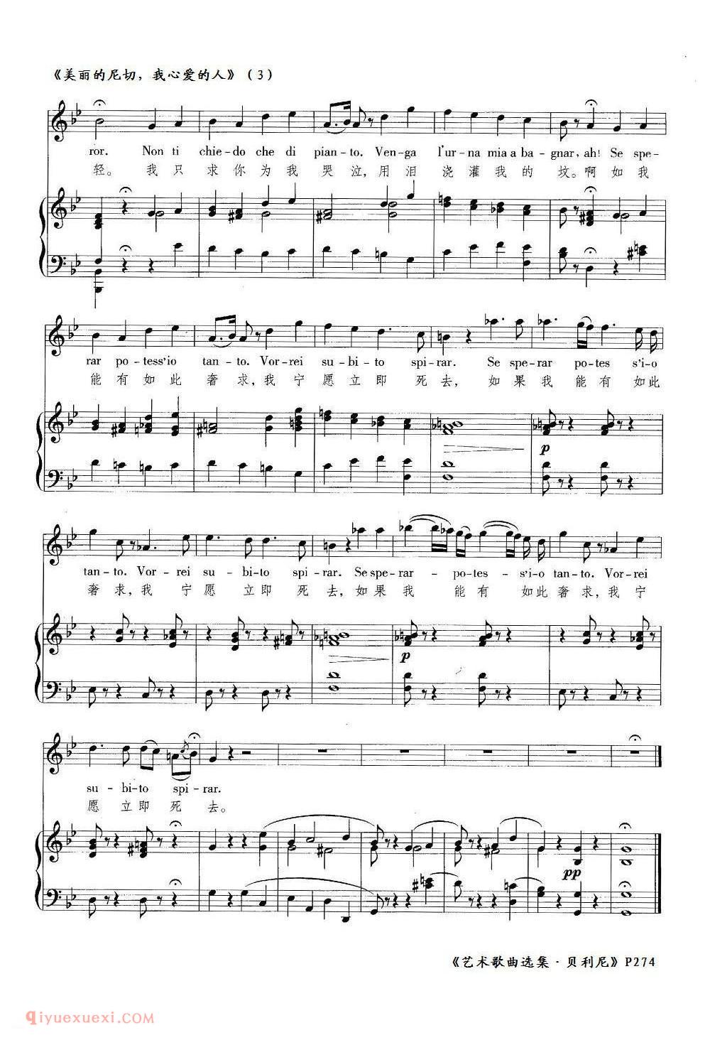 美丽的尼切，我心爱的人[意]