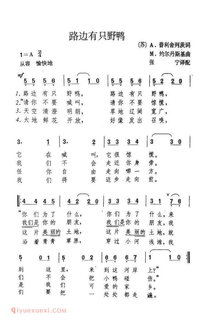 路边有只野鸭 | 前苏联