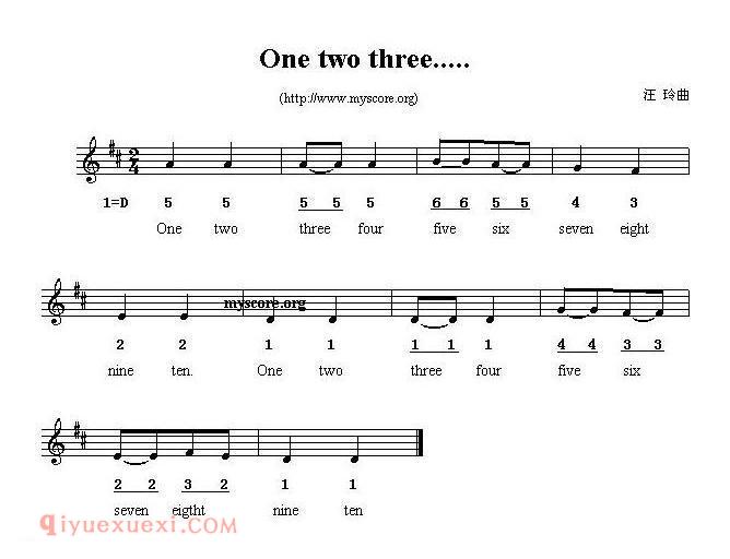 One two three……