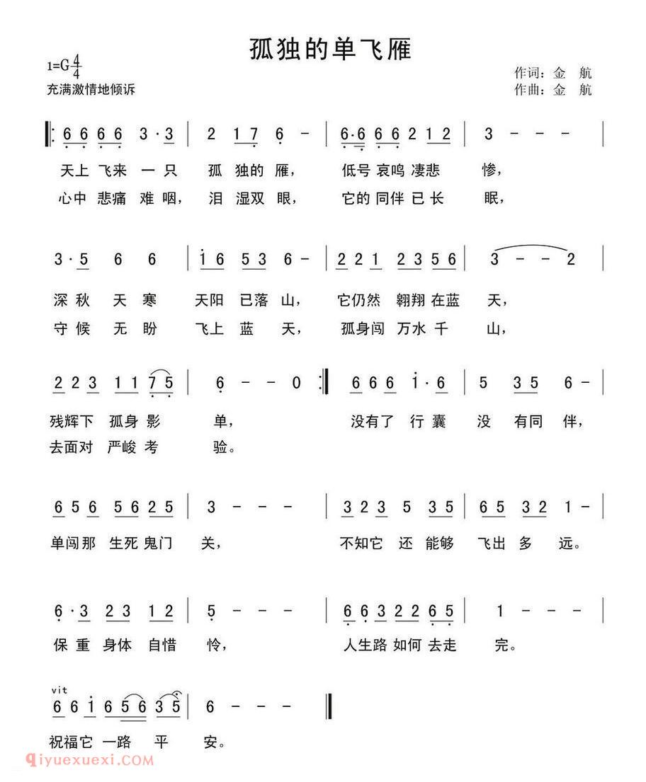 孤独的单飞雁