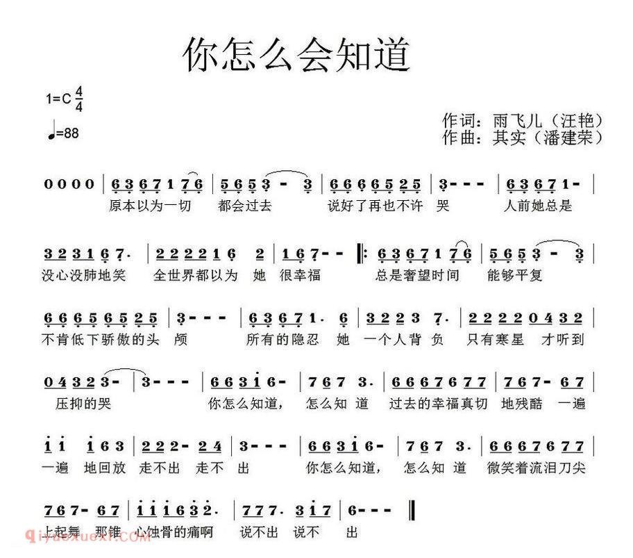 你怎么会知道