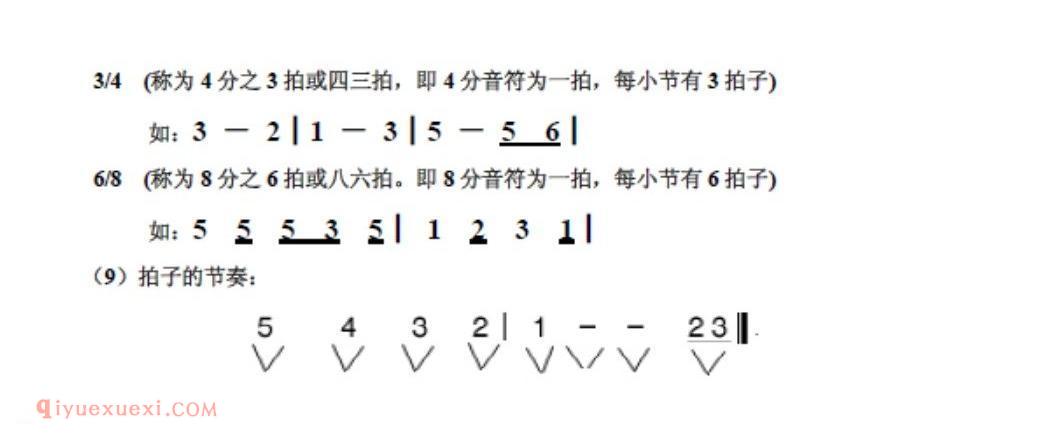 唱名、音名与音符、休止符及拍号